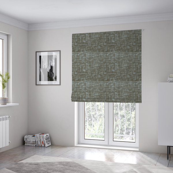 Dover Chenille Semi Plain In Desert Brown Colour Upholstery Fabric CTR-2944 - Roman Blinds