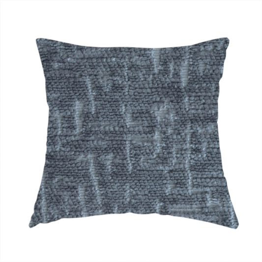 Dover Chenille Semi Plain In Dark Grey Colour Upholstery Fabric CTR-2945 - Handmade Cushions