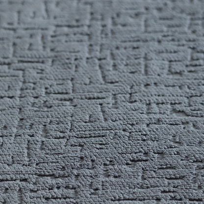 Dover Chenille Semi Plain In Dark Grey Colour Upholstery Fabric CTR-2945