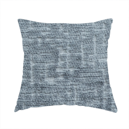 Dover Chenille Semi Plain In Grey Colour Upholstery Fabric CTR-2946 - Handmade Cushions