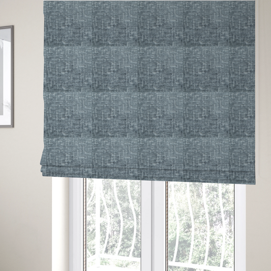 Dover Chenille Semi Plain In Grey Colour Upholstery Fabric CTR-2946 - Roman Blinds