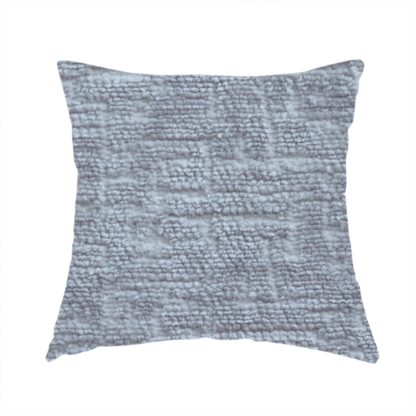 Dover Chenille Semi Plain In Silver Grey Colour Upholstery Fabric CTR-2947 - Handmade Cushions