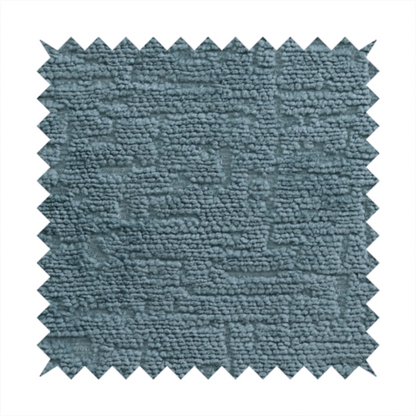 Dover Chenille Semi Plain In Teal Blue Colour Upholstery Fabric CTR-2948
