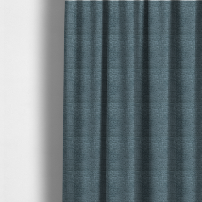 Dover Chenille Semi Plain In Teal Blue Colour Upholstery Fabric CTR-2948 - Made To Measure Curtains