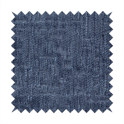 Dover Chenille Semi Plain In Blue Colour Upholstery Fabric CTR-2949
