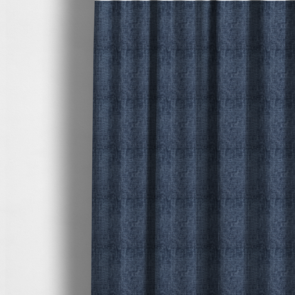 Dover Chenille Semi Plain In Blue Colour Upholstery Fabric CTR-2949 - Made To Measure Curtains