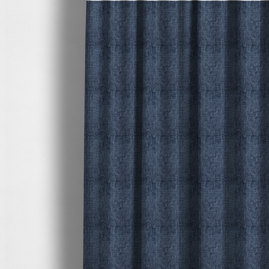 Dover Chenille Semi Plain In Blue Colour Upholstery Fabric CTR-2949 - Made To Measure Curtains