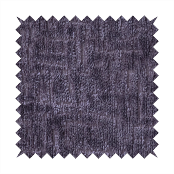 Dover Chenille Semi Plain In Purple Colour Upholstery Fabric CTR-2950