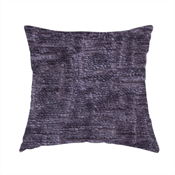 Dover Chenille Semi Plain In Purple Colour Upholstery Fabric CTR-2950 - Handmade Cushions