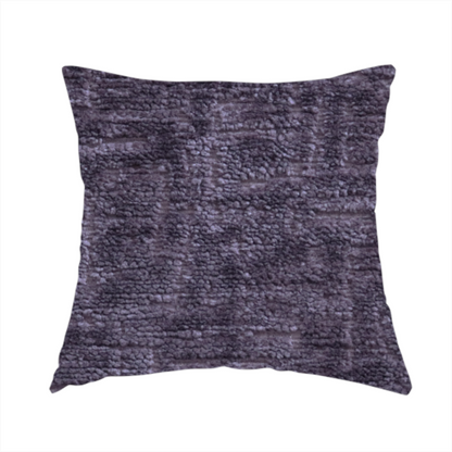Dover Chenille Semi Plain In Purple Colour Upholstery Fabric CTR-2950 - Handmade Cushions