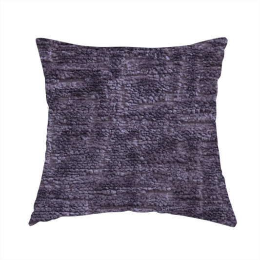 Dover Chenille Semi Plain In Purple Colour Upholstery Fabric CTR-2950 - Handmade Cushions