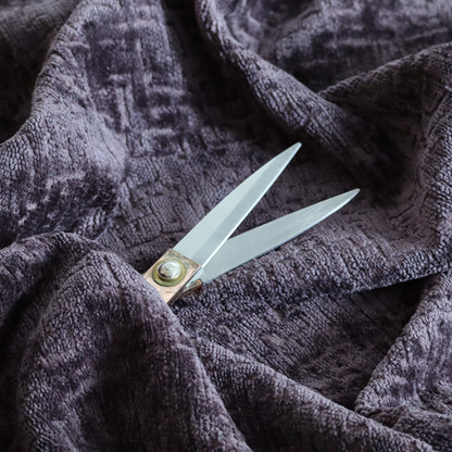 Dover Chenille Semi Plain In Purple Colour Upholstery Fabric CTR-2950