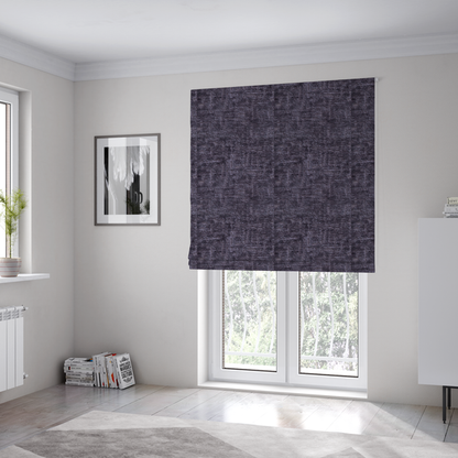 Dover Chenille Semi Plain In Purple Colour Upholstery Fabric CTR-2950 - Roman Blinds