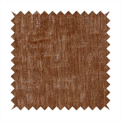 Dover Chenille Semi Plain In Tan Orange Colour Upholstery Fabric CTR-2951