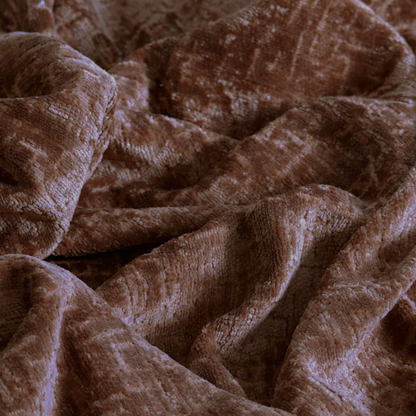 Dover Chenille Semi Plain In Tan Orange Colour Upholstery Fabric CTR-2951