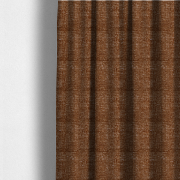Dover Chenille Semi Plain In Tan Orange Colour Upholstery Fabric CTR-2951 - Made To Measure Curtains