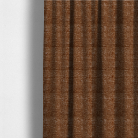 Dover Chenille Semi Plain In Tan Orange Colour Upholstery Fabric CTR-2951 - Made To Measure Curtains