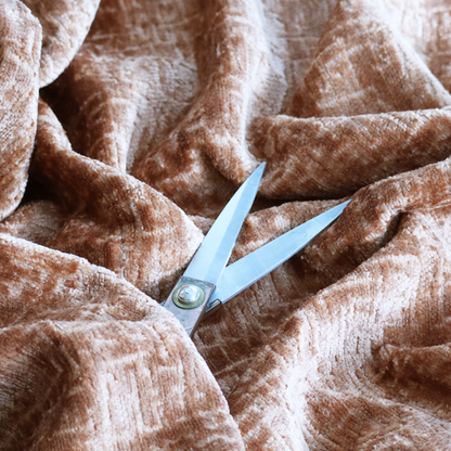Dover Chenille Semi Plain In Orange Colour Upholstery Fabric CTR-2952