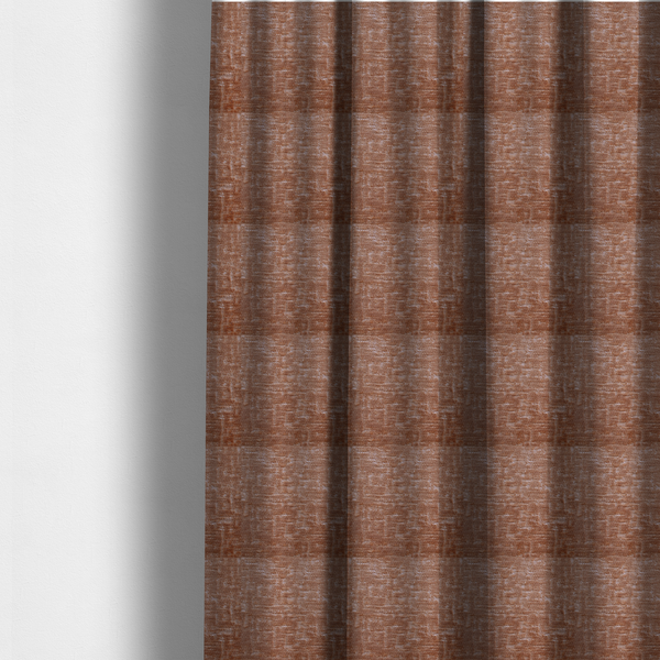 Dover Chenille Semi Plain In Orange Colour Upholstery Fabric CTR-2952 - Made To Measure Curtains