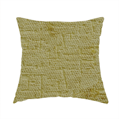 Dover Chenille Semi Plain In Gold Colour Upholstery Fabric CTR-2953 - Handmade Cushions
