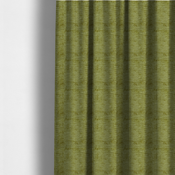 Dover Chenille Semi Plain In Lime Green Colour Upholstery Fabric CTR-2954 - Made To Measure Curtains