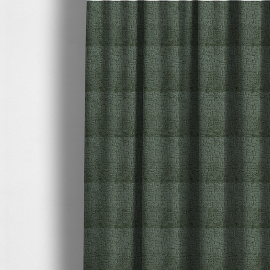 Dover Chenille Semi Plain In Army Green Colour Upholstery Fabric CTR-2955 - Made To Measure Curtains