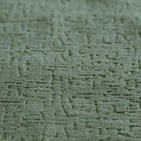 Dover Chenille Semi Plain In Green Colour Upholstery Fabric CTR-2956
