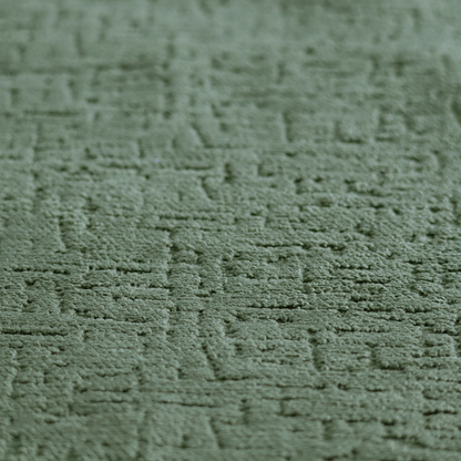 Dover Chenille Semi Plain In Green Colour Upholstery Fabric CTR-2956