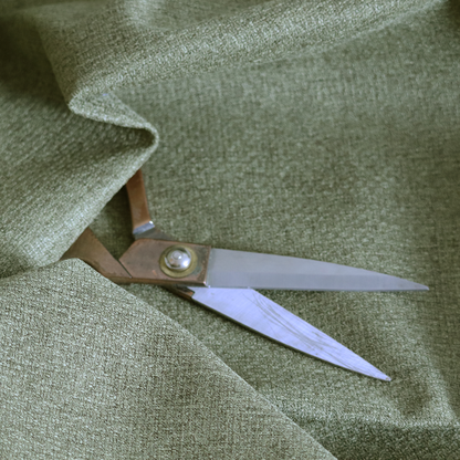 Patterdale Chenille Plain In Lime Green Colour Upholstery Fabric CTR-2957