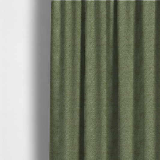 Patterdale Chenille Plain In Lime Green Colour Upholstery Fabric CTR-2957 - Made To Measure Curtains