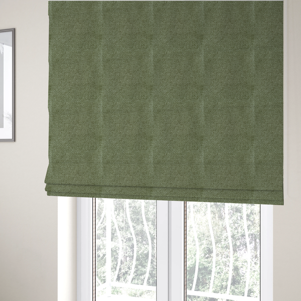 Patterdale Chenille Plain In Lime Green Colour Upholstery Fabric CTR-2957 - Roman Blinds