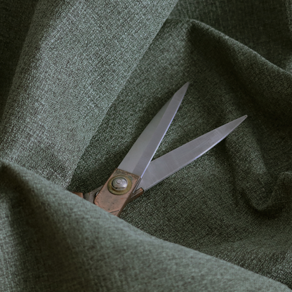 Patterdale Chenille Plain In Green Colour Upholstery Fabric CTR-2958