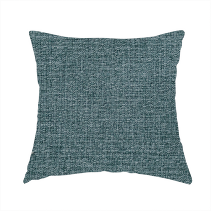 Patterdale Chenille Plain In Teal Blue Colour Upholstery Fabric CTR-2959 - Handmade Cushions