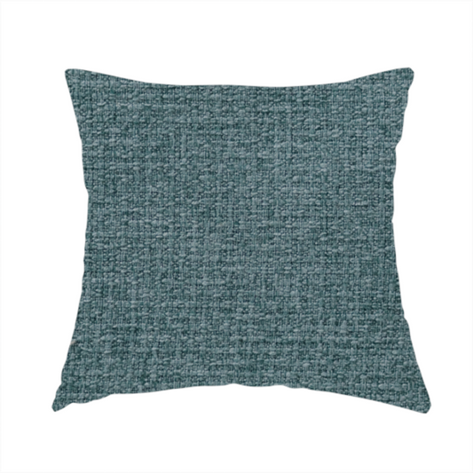 Patterdale Chenille Plain In Teal Blue Colour Upholstery Fabric CTR-2959 - Handmade Cushions