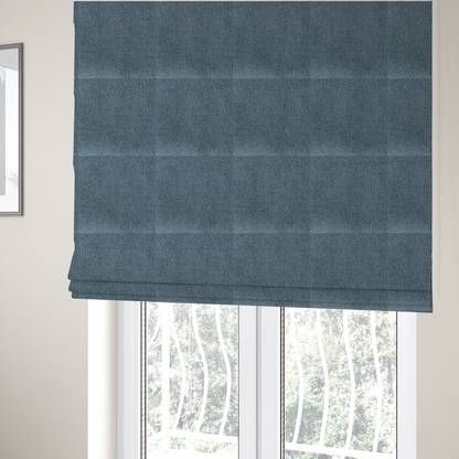 Patterdale Chenille Plain In Light Blue Colour Upholstery Fabric CTR-2960 - Roman Blinds