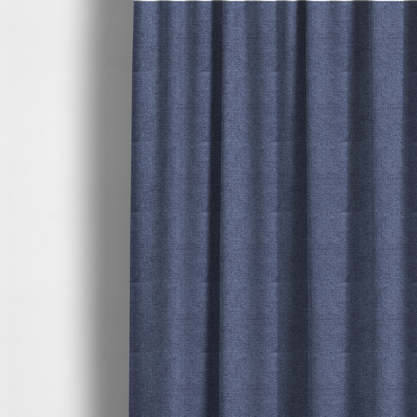 Patterdale Chenille Plain In Dark Blue Colour Upholstery Fabric CTR-2961 - Made To Measure Curtains