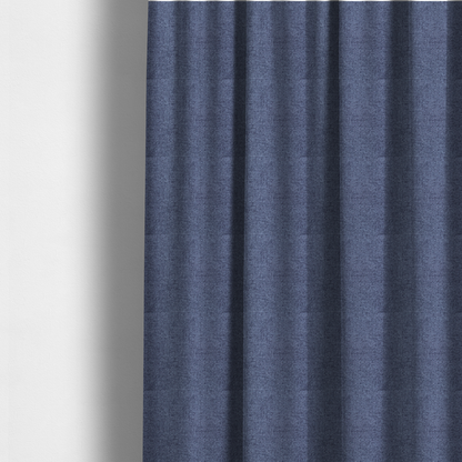 Patterdale Chenille Plain In Dark Blue Colour Upholstery Fabric CTR-2961 - Made To Measure Curtains