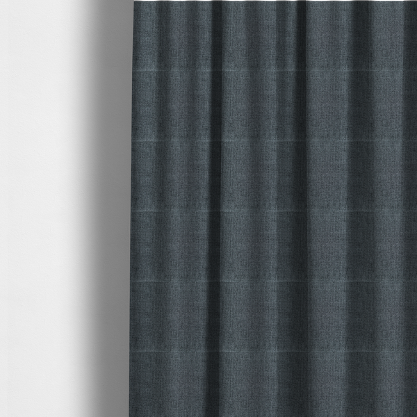 Patterdale Chenille Plain In Charcoal Grey Colour Upholstery Fabric CTR-2962 - Made To Measure Curtains
