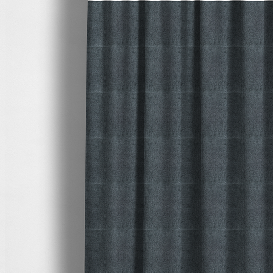 Patterdale Chenille Plain In Charcoal Grey Colour Upholstery Fabric CTR-2962 - Made To Measure Curtains