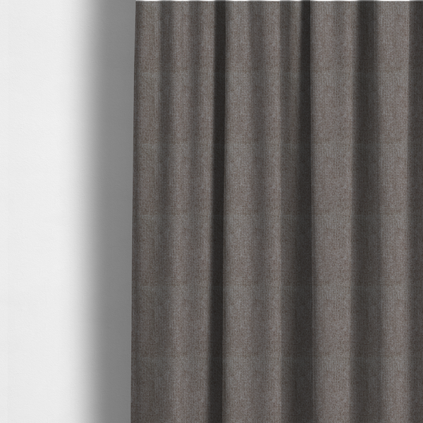 Patterdale Chenille Plain In Dark Brown Colour Upholstery Fabric CTR-2968 - Made To Measure Curtains