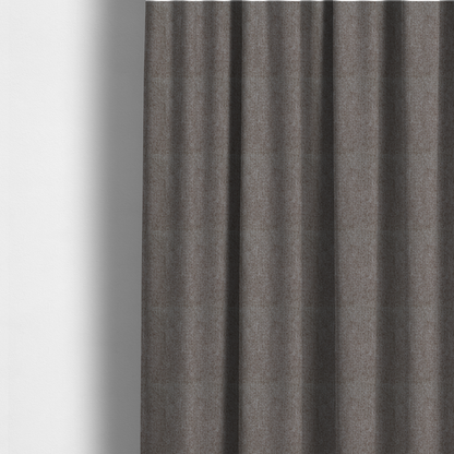 Patterdale Chenille Plain In Dark Brown Colour Upholstery Fabric CTR-2968 - Made To Measure Curtains