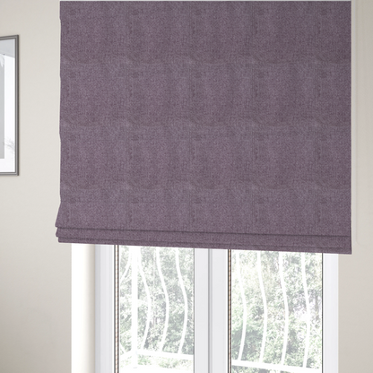 Patterdale Chenille Plain In Purple Colour Upholstery Fabric CTR-2969 - Roman Blinds