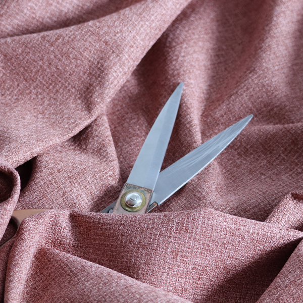 Patterdale Chenille Plain In Pink Colour Upholstery Fabric CTR-2970