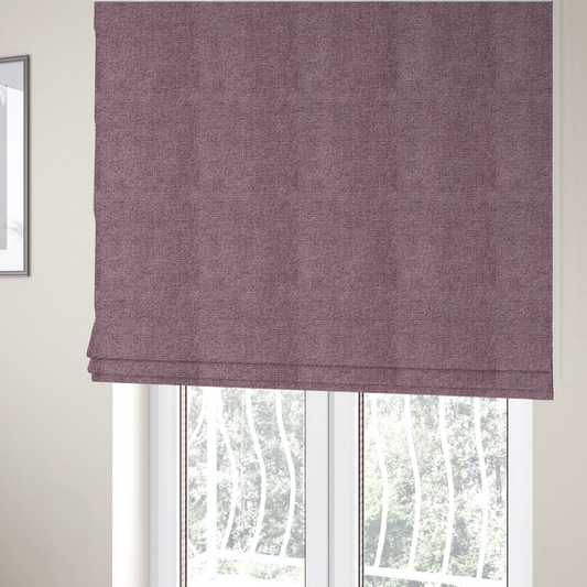 Patterdale Chenille Plain In Pink Colour Upholstery Fabric CTR-2970 - Roman Blinds