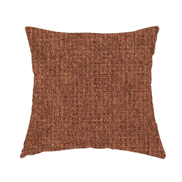 Patterdale Chenille Plain In Orange Colour Upholstery Fabric CTR-2971 - Handmade Cushions