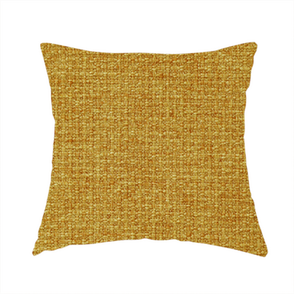 Patterdale Chenille Plain In Gold Colour Upholstery Fabric CTR-2972 - Handmade Cushions