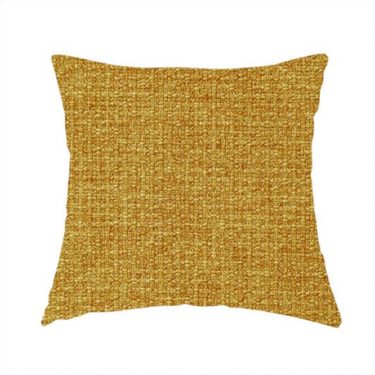 Patterdale Chenille Plain In Gold Colour Upholstery Fabric CTR-2972 - Handmade Cushions