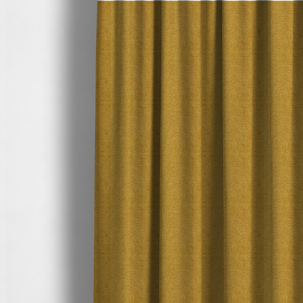Patterdale Chenille Plain In Gold Colour Upholstery Fabric CTR-2972 - Made To Measure Curtains