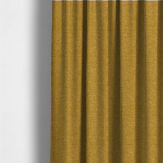 Patterdale Chenille Plain In Gold Colour Upholstery Fabric CTR-2972 - Made To Measure Curtains