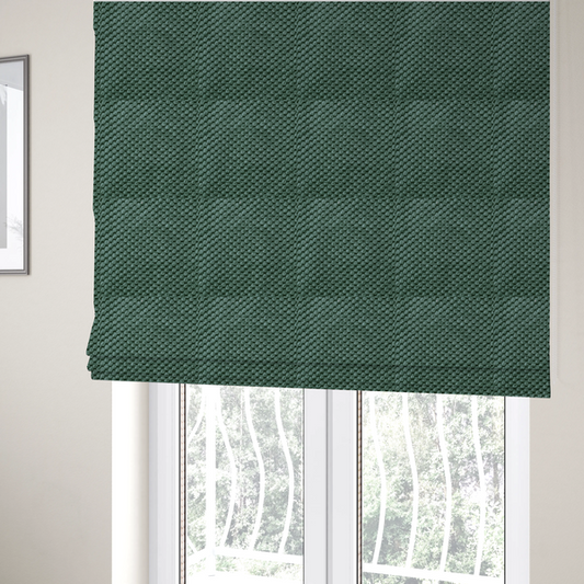 Ohio Dotted Soft Textured In Green Corduroy Upholstery Fabric CTR-2973 - Roman Blinds